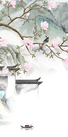 人气 意境大气玄关 Tif分层