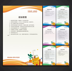 学校职责 制度展板