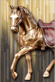 马到成功宫廷马玄关装饰画