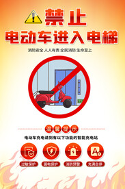 电动车消防安全海报