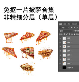 免抠图一片披萨合集