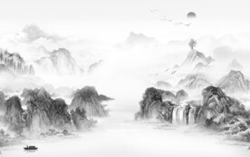 奢雅 新品灰色山水 TiF分层