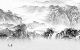 大气 新品灰色山水 TiF分层