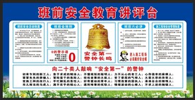 班前安全教育讲台