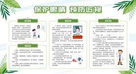 保护视力宣传栏展板