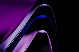 紫色3D玻璃质感流体渐变