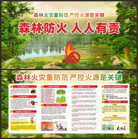 防范森林火灾宣传栏