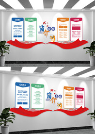 公司文化形象墙展板