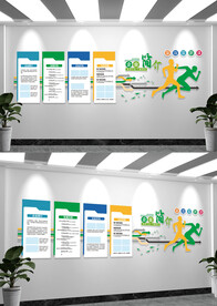 创意企业发展历程文化墙