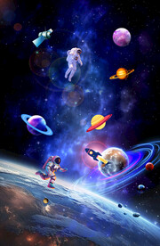 星空儿童房背景