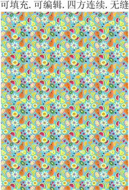 水果图案 夏季果汁背景