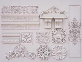 石膏雕花组合