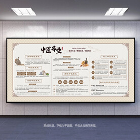 中医养生宣传展板海报展架
