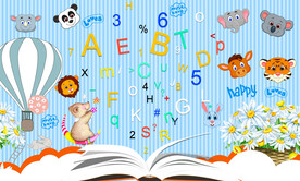 卡通儿童房背景墙