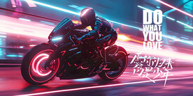 炫酷摩托光效广告展板壁画背景墙