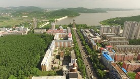 七台河山湖路钟楼航拍