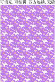 卡通印花 儿童图案 独角兽