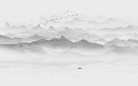 中式水墨画背景墙