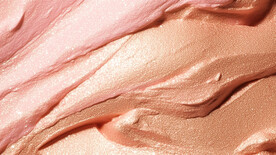 藕粉色流体渐变科技线条背景