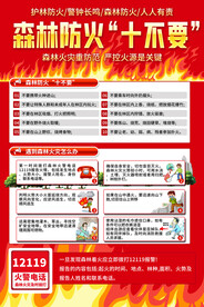 森林防火宣传海报