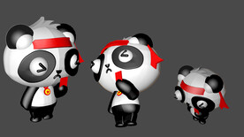 熊猫裁判IP形象建模