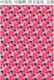 矢量爱心 情人节背景