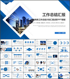 商务风工作总结计划PPT
