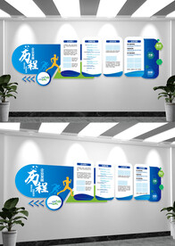 企业简介发展历程文化墙