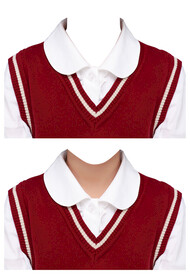 小女孩证件照衣服素材psd