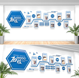 企业发展历程文化墙