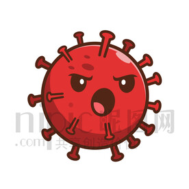 可爱卡通病毒细菌