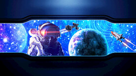 星空宇航员背景墙