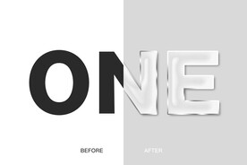 水晶透明字样式