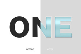 奶黄金属字样式