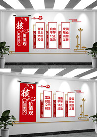 社会主义核心价值观党建文化墙