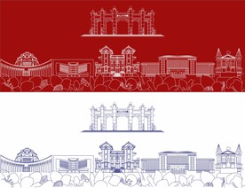 中山大学建筑插画