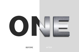 金属立体字样机