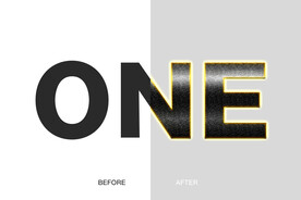 发光金属字样式