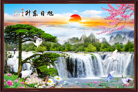 山水画山水风景