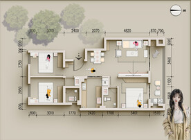 彩平图总图PSD平面素材图片