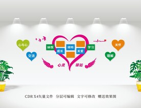 心灵驿站文化墙