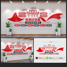 有事好商量文化墙