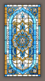 阿拉伯风情教堂蒂凡尼玻璃贴图