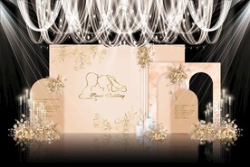 香槟色婚礼背景