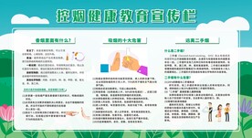 控烟戒烟禁烟健康教育宣传栏