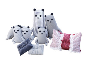 抱枕靠枕蕾丝枕组合