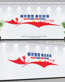 城市管理文化墙