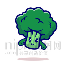 可爱卡通西兰花