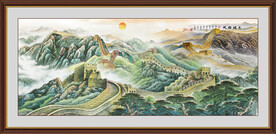 国画长城装饰画