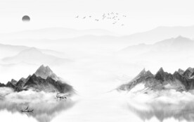 大气 现代灰色山水 TiF分层